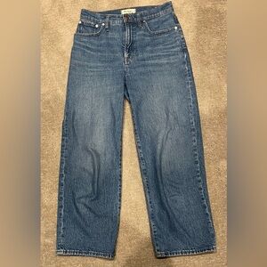 Madewell Perfect Vintage Wide Leg Crop jeans size 27